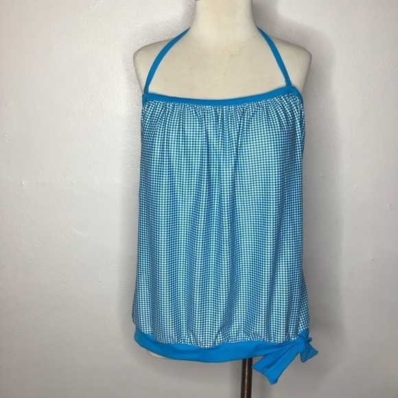 Dippin’ Daisy’s Plus Size Plaid Swimwear Top Size 18 - Picture 1 of 11
